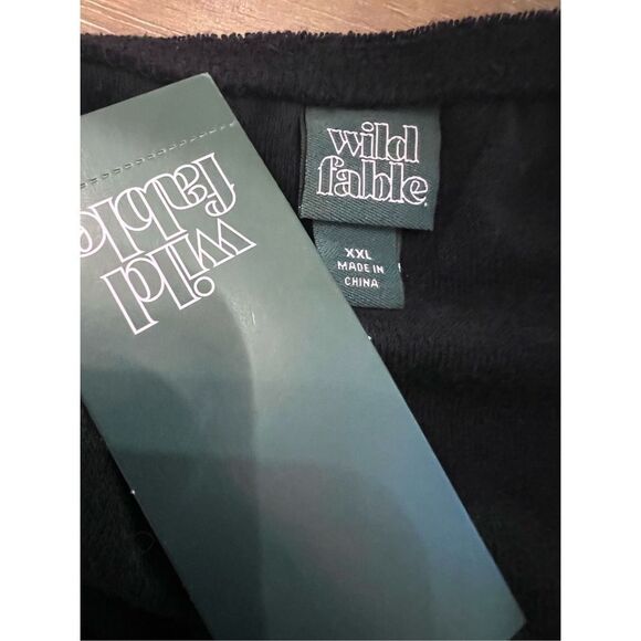 NWT Black Terry Cloth Romper Wild Fable size XXL - Picture 5 of 6